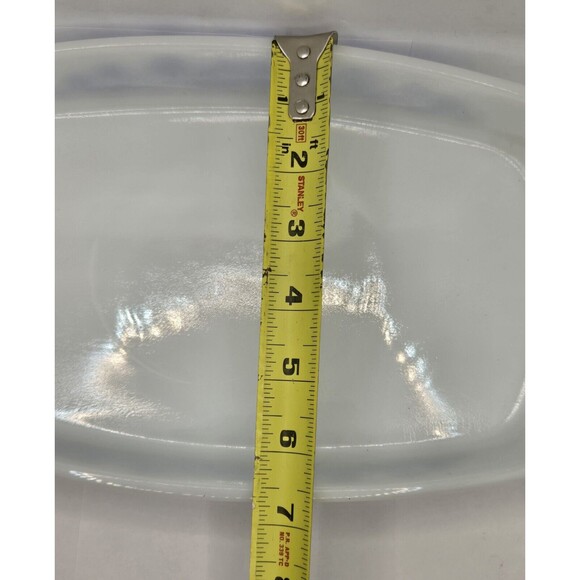 Federal Oven Proof White Milk Glass 1 1/2 Qt Oblong Casserol Dish & Loaf Pan - Picture 14 of 16